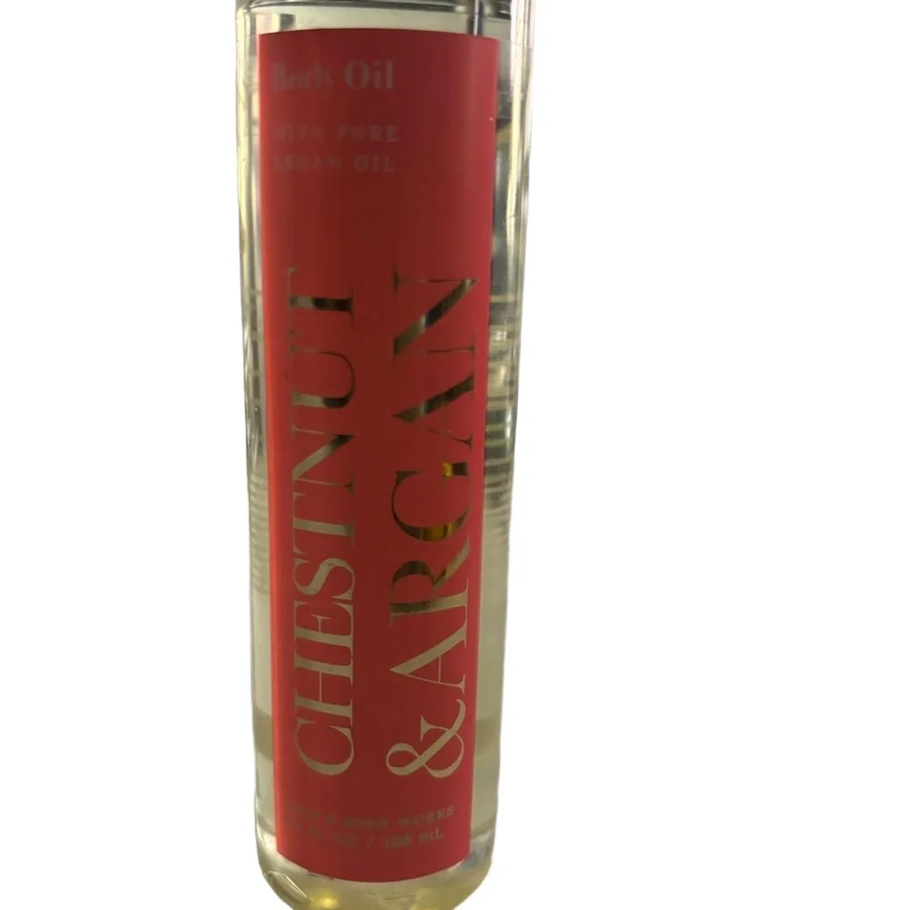 Bath & Body Works Body Oil Chestnut Argan 6.3 FL OZ Hydrating Pure Argan Oil - Picture 4 of 8